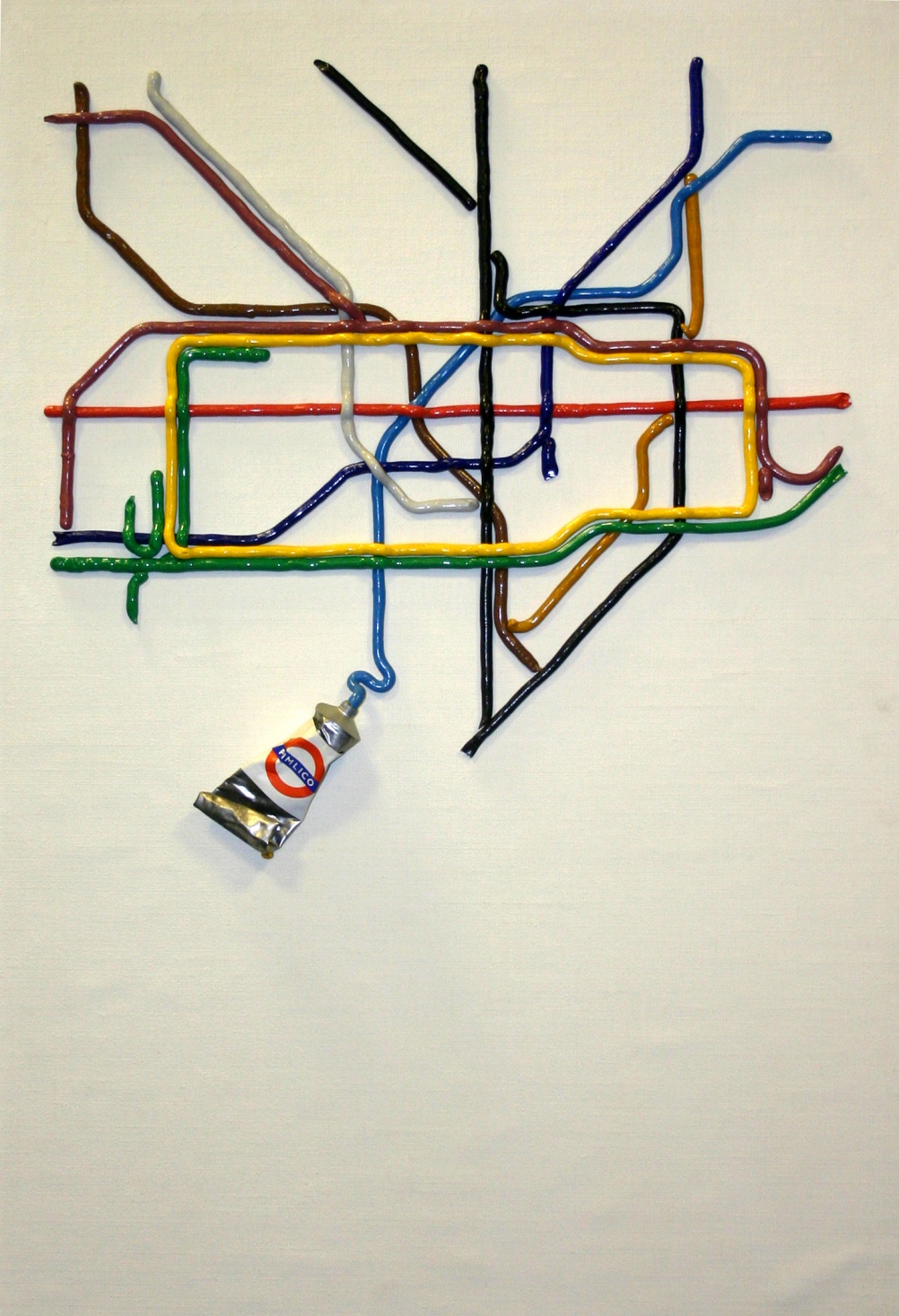 The Tate Gallery by Tube, by David Booth, 1986